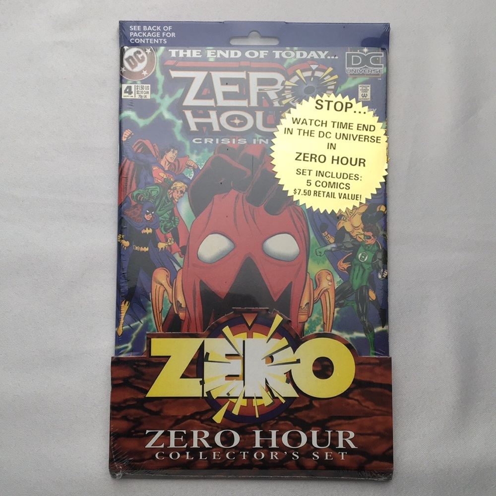Zero Hour Collectors Set DC Crisis in Time #4-0 Factory-Sealed 5 Comic Boxed Set